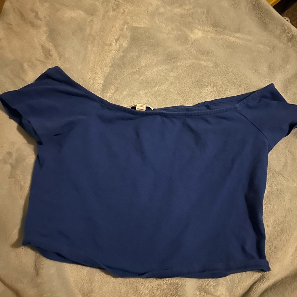 Ambiance Apparel, Royal Blue, Large, 95% Cotton- 5% Spandex, Made in Cambodia.